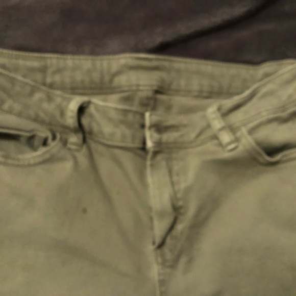 Zara denim - khaki stretch jeans - Picture 3 of 4